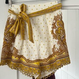 Zimmermann w tags never worn white shorts with bow